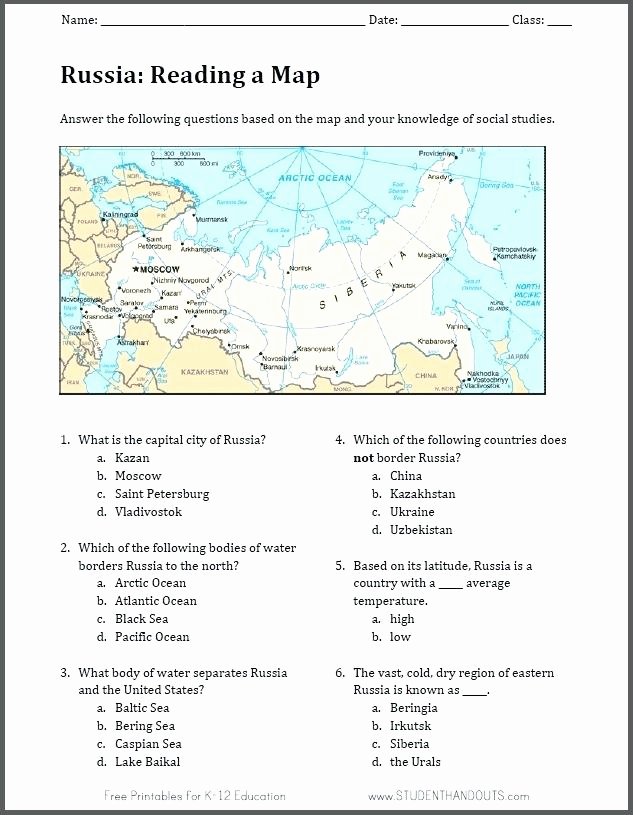 50 Topographic Map Worksheet Answer Key