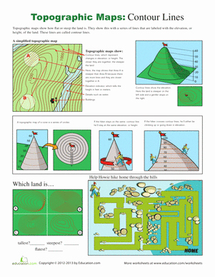Topographic Map Worksheet Answer Key Best Of 5th Grade Geography Worksheets &amp; Free Printables