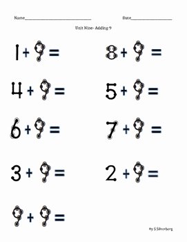 Touch Math Addition Worksheet Fresh touch Math Addition Adding 9 by sophie S Stuff