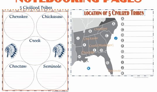 Trail Of Tears Worksheet Awesome Free Trail Of Tears Notebooking Pages