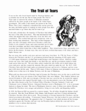 Trail Of Tears Worksheet Inspirational the Trail Of Tears Teachervision