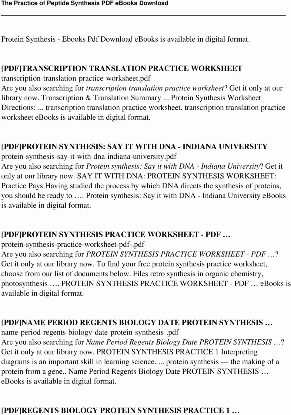 46 Transcription And Translation Practice Worksheet Chessmuseum