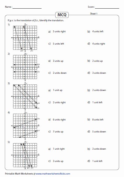 Transformations Of Functions Worksheet New Linear Functions Worksheet