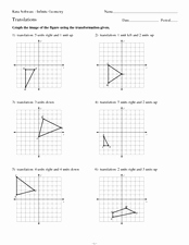 Transformations Of Graphs Worksheet Fresh Graphing and Writing the Rule for Transformations