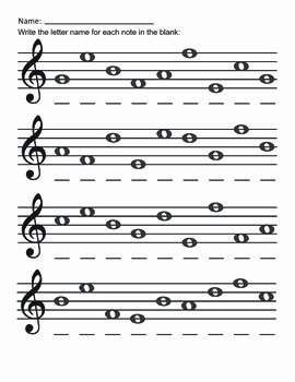 Treble Clef Note Worksheet Best Of Treble Clef Lines and Spaces Free Worksheets by Music