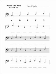 Treble Clef Notes Worksheet Awesome Treble and Bass Clef Worksheets and assessments