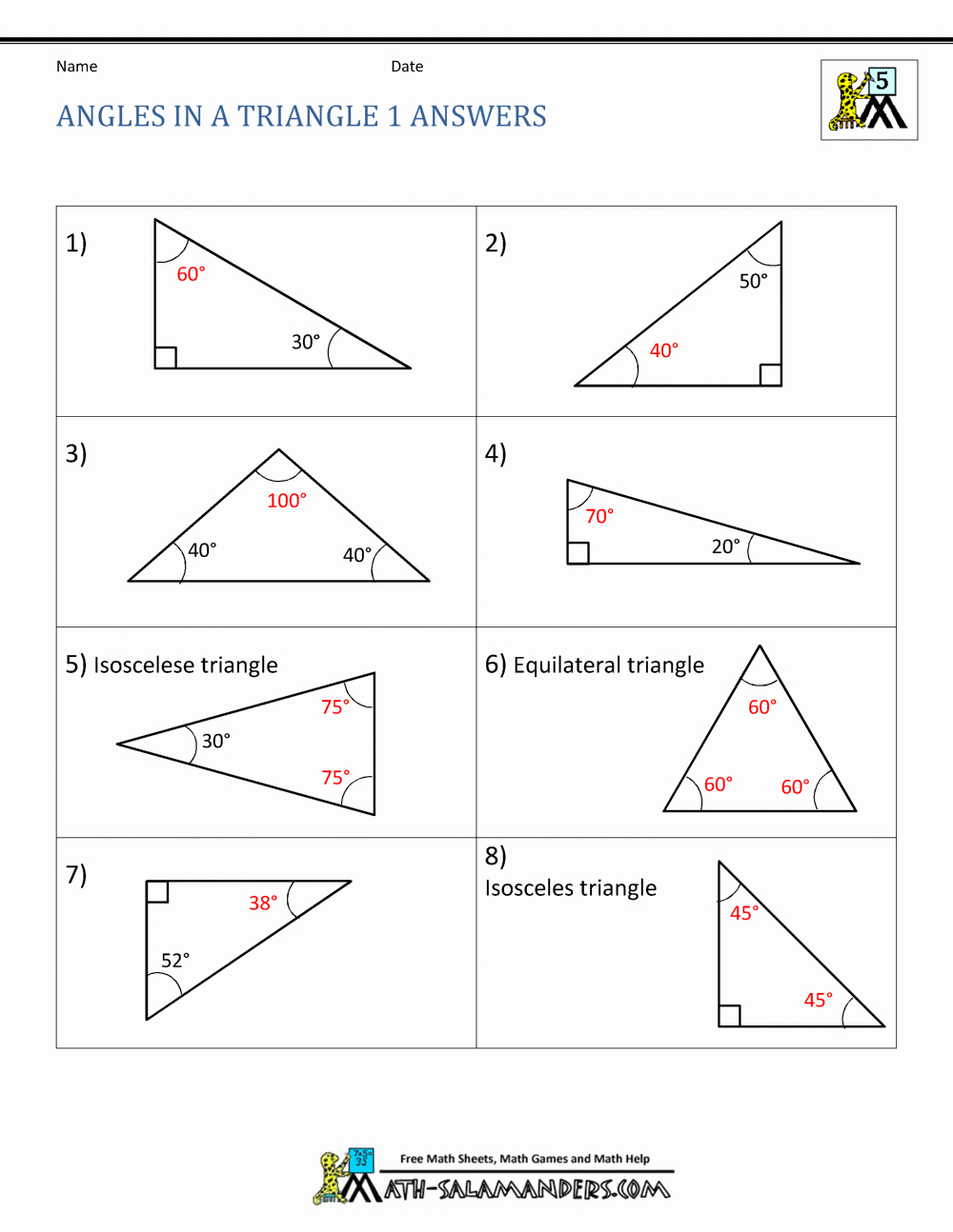 Triangle Angle Sum Worksheet Answers Beautiful Worksheet Sum Angles In A Triangle Worksheet Grass