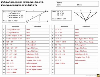 Triangle Congruence Practice Worksheet Inspirational Congruent Triangles Proofs Two Column Proof Practice and