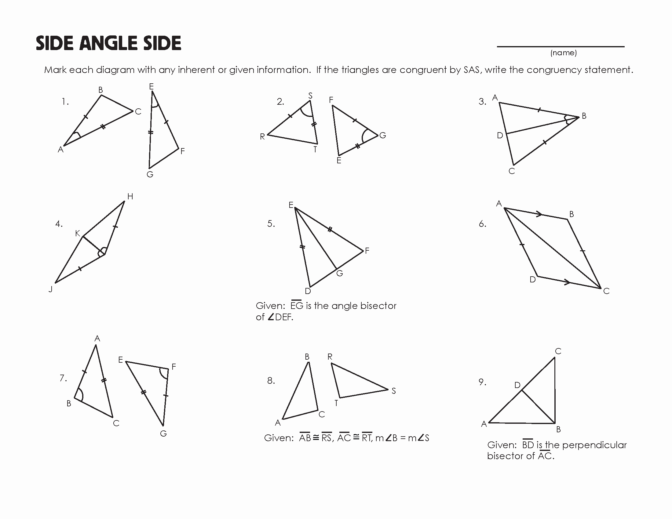 Triangle Congruence Practice Worksheet Lovely Worksheet