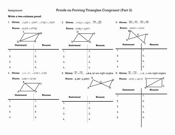 Triangle Congruence Proofs Worksheet Lovely Lesson 8