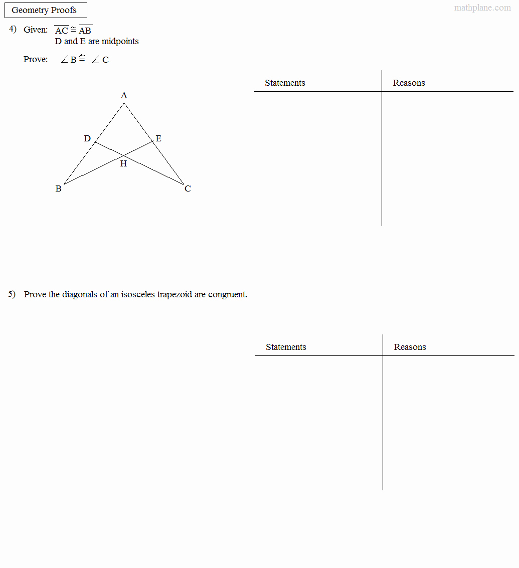 Triangle Proofs Worksheet Answers Awesome Math Plane Proofs &amp; Postulates 1 Worksheet