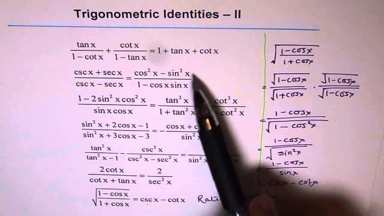 Trig Identities Worksheet with Answers Beautiful Trigonometric Identities Worksheet 2