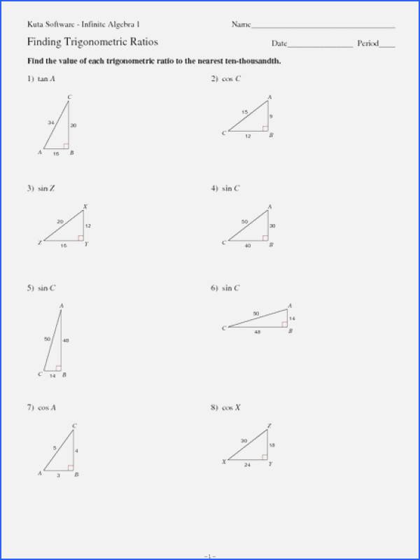 Trigonometric Ratios Worksheet Answers Lovely Trigonometric Ratios Worksheet Answers