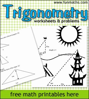 Trigonometry Word Problems Worksheet Best Of Trigonometry Worksheets and Problems High School Math