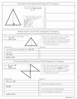 Two Column Proof Worksheet Lovely Simple Proofs Bundle Interactive Note Taking Materials