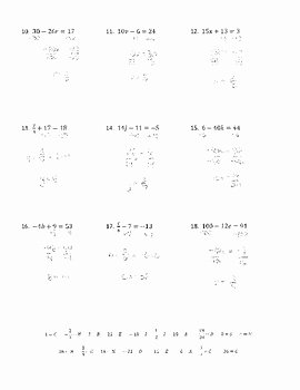 Two Step Equations Worksheet Answers Inspirational solving Two Step Equations 1 Joke Worksheet with Answer