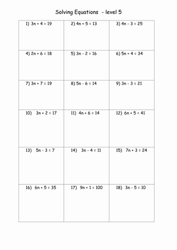 Two Step Equations Worksheet Answers Luxury Mrs Ali S Maths Shop for Weaker Students Teaching