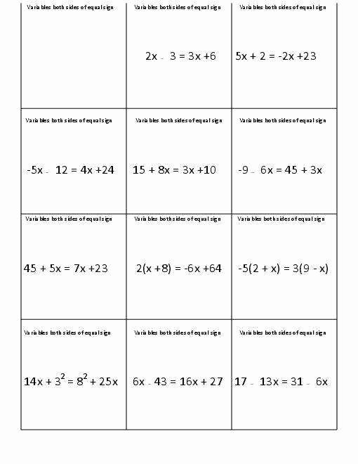 Two Step Equations Worksheet Best Of 2 Step Equations Worksheet