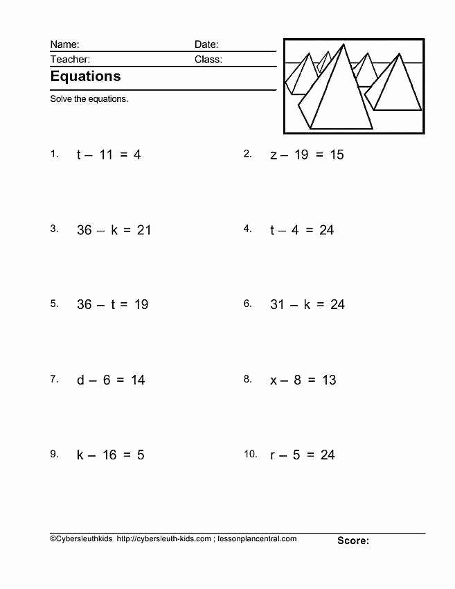 Two Step Equations Worksheet Luxury solving Two Step Equations Worksheet
