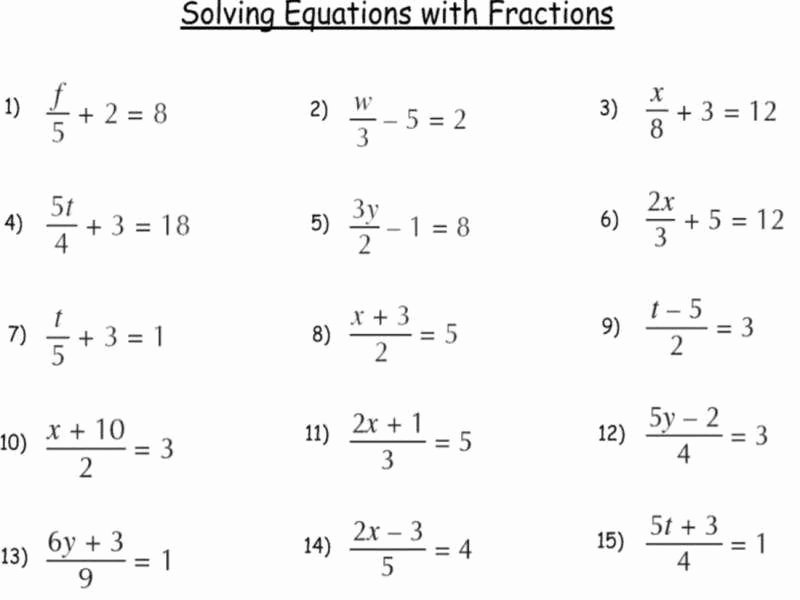 Two Step Equations Worksheet Pdf New solving for A Variable Worksheet