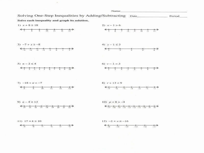Two Step Inequalities Worksheet Awesome solving Two Step Inequalities Worksheet