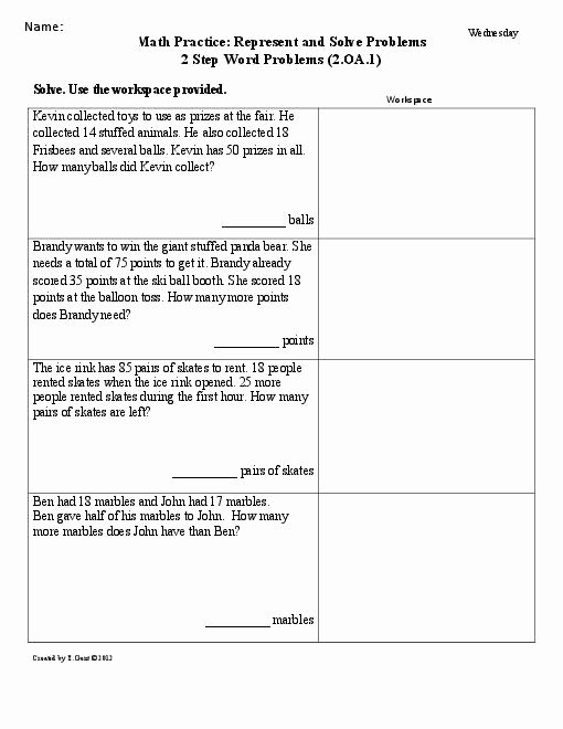 Two Step Word Problems Worksheet Inspirational 16 Best Of 5th Step Worksheet Fifth Grade Math