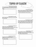 Types Of Clouds Worksheet Beautiful Types Clouds Worksheets Teaching Resources