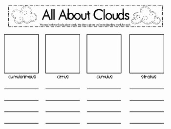 Types Of Clouds Worksheet Luxury 16 Best Of Clouds Worksheet for 4th Grade Weather