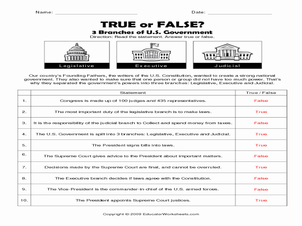 50 Types Of Government Worksheet Answers