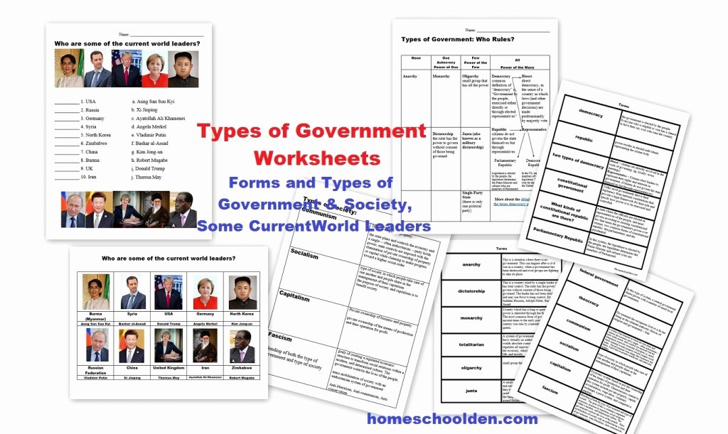 Types Of Government Worksheet Answers Luxury Grade 9 Tentative Plans Homeschool Den