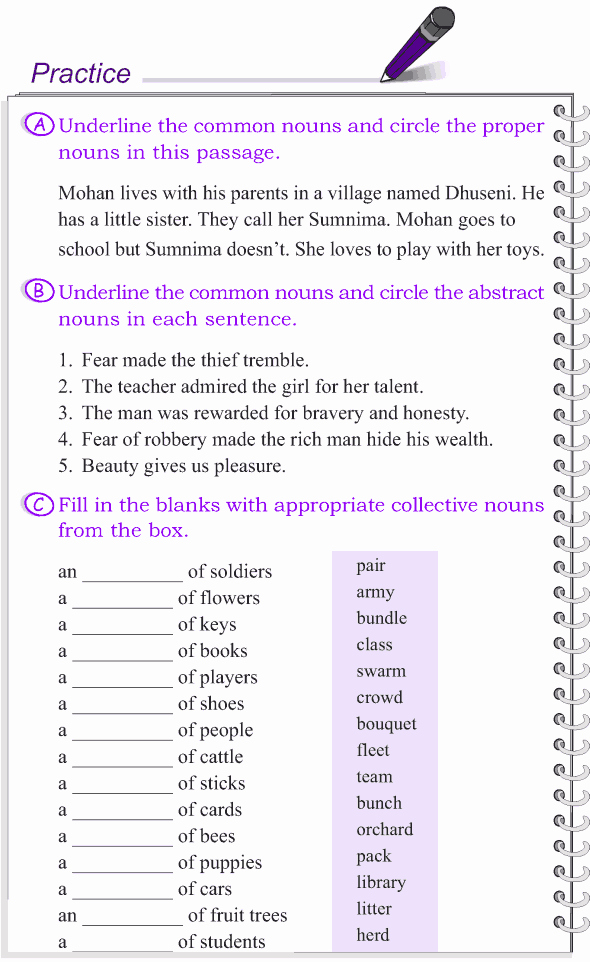 Types Of Nouns Worksheet Lovely Grade 4 Grammar Lesson 4 Kinds Of Nouns 3