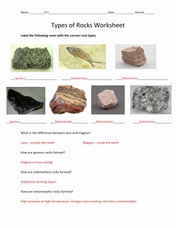 Types Of Rock Worksheet Inspirational 130 Free Magazines From Y115 org