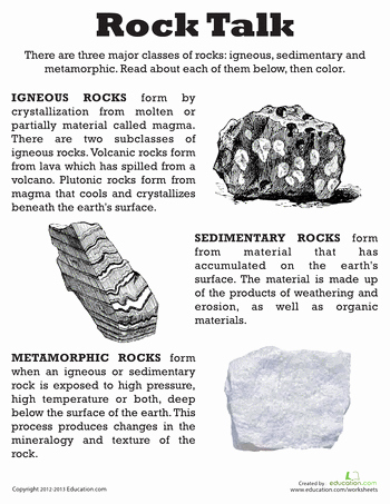 Types Of Rock Worksheet Unique Classifying Rocks Summer Reading 2013