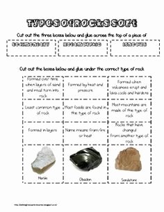 Types Of Rocks Worksheet Pdf Inspirational Three Types Of Rock Coloring Sheet Google Search