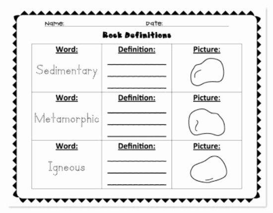 Types Of Rocks Worksheet Pdf Lovely 18 Best Of First Grade Rocks and Minerals