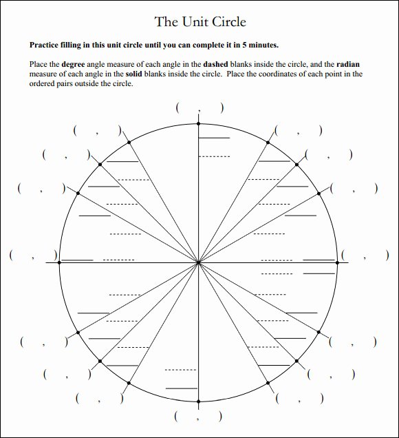 Unit Circle Practice Worksheet