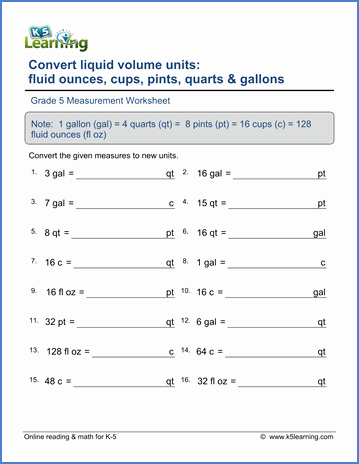 Unit Conversion Word Problems Worksheet Elegant Grade 5 Measurement Worksheets Free &amp; Printable