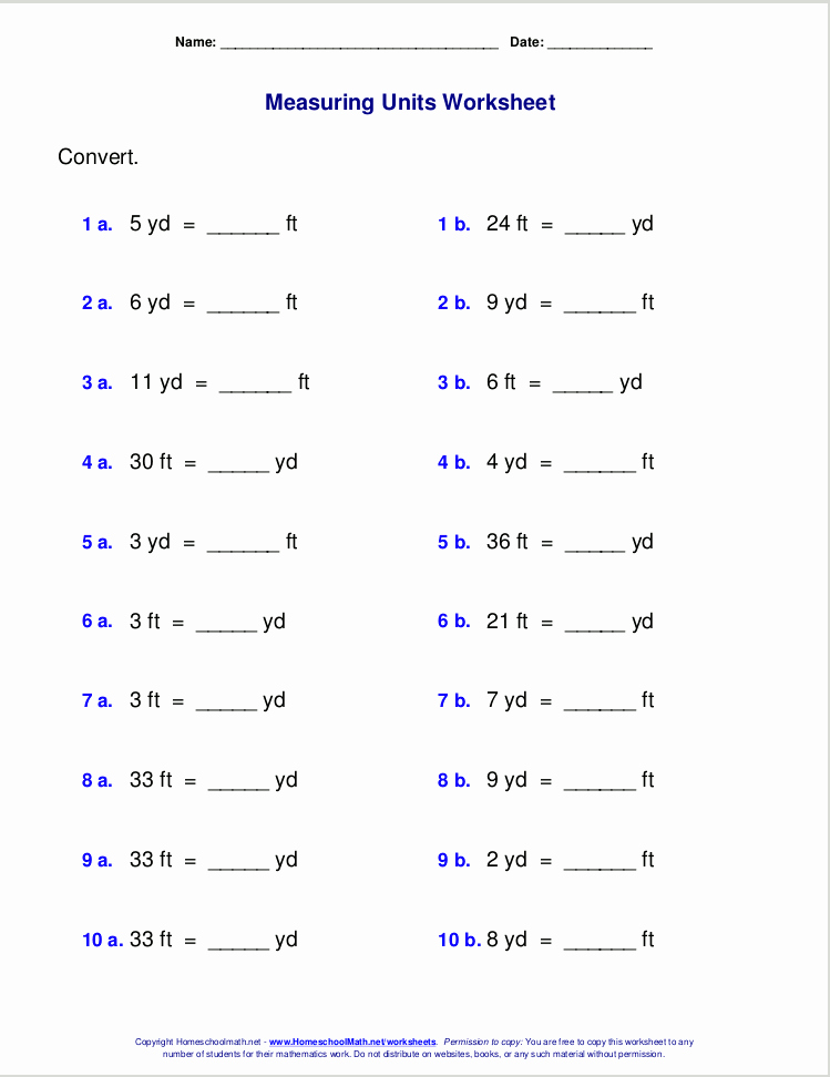 Unit Conversion Worksheet Pdf Beautiful Free Grade 3 Measuring Worksheets