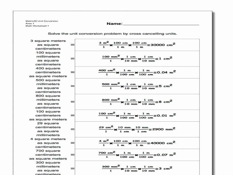 Unit Conversions Worksheet Answers Lovely Unit Conversion Worksheet Answers