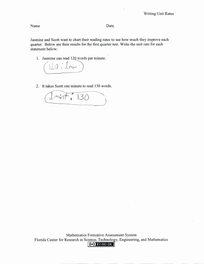 Unit Rate Worksheet 7th Grade Unique Unit Rate Worksheet 7th Grade Math Worksheets with