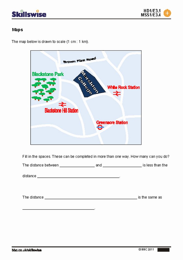 50 Using A Map Scale Worksheet 50 Using A Map Scale Worksheet