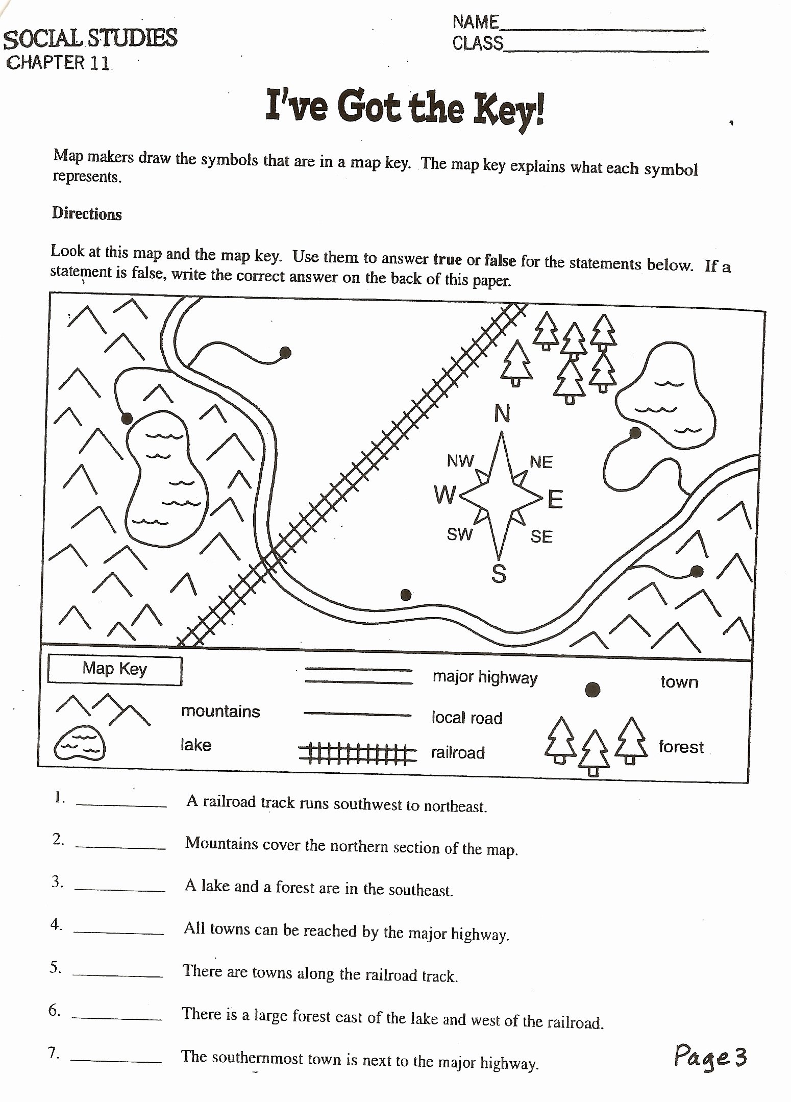 Mapping Scale Worksheets