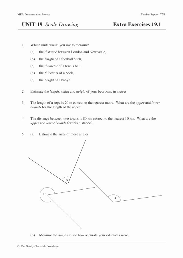 50 Using A Map Scale Worksheet