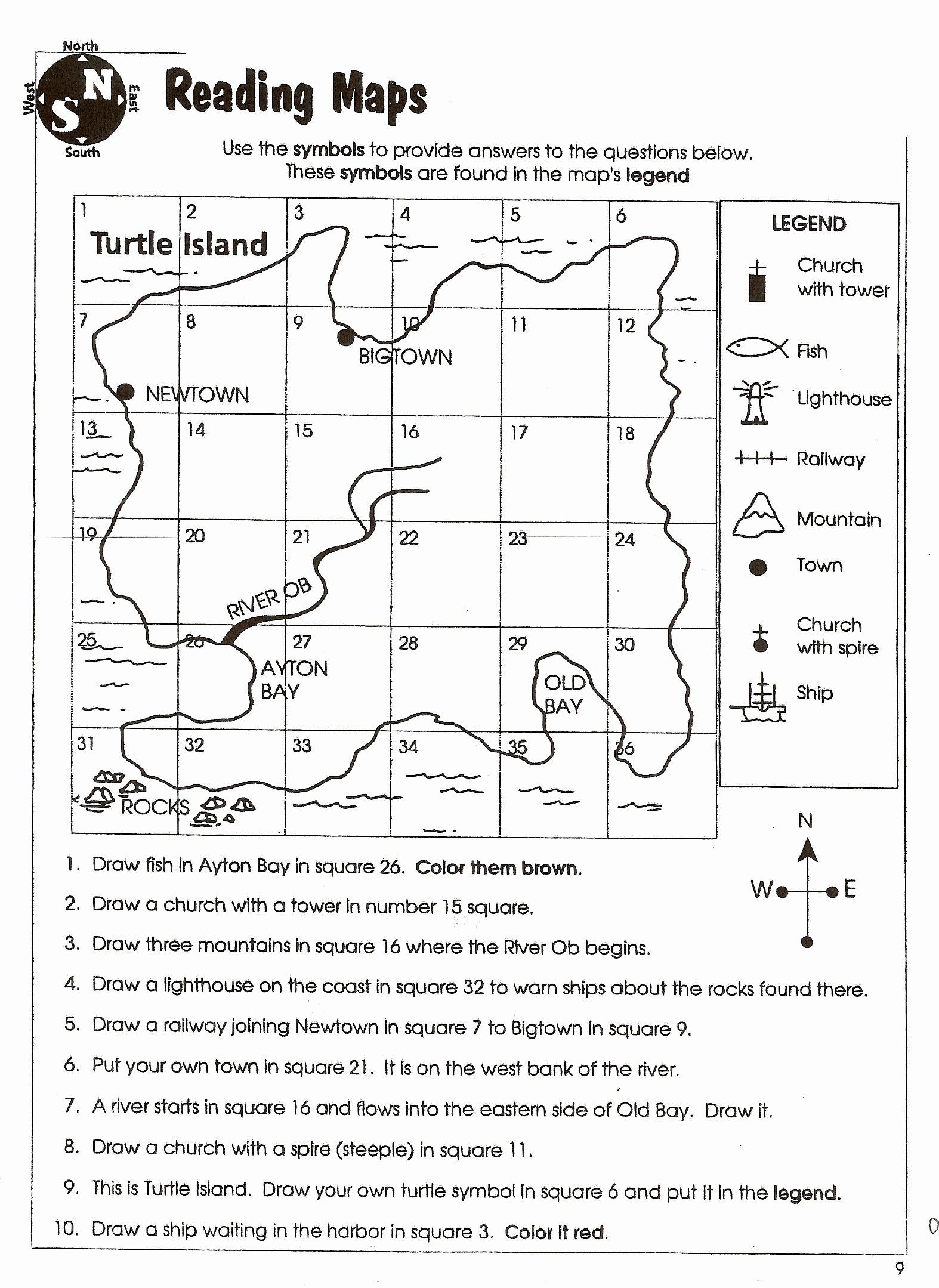 Scale Map Worksheet