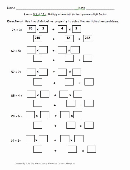 Using the Distributive Property Worksheet Elegant Here S A Set Of Tiered Worksheets for solving