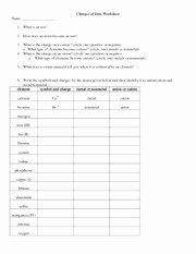 Valence Electrons Worksheet Answers Beautiful Key Ions Worksheet Answer Key Ions Worksheet Element