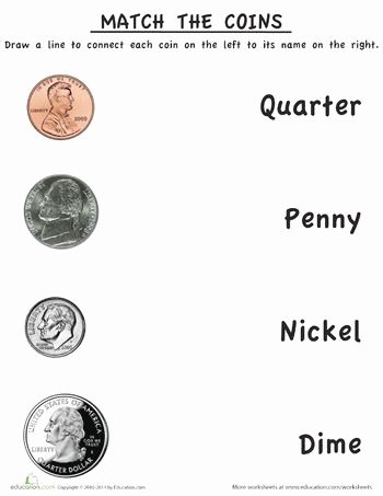 Values Of Coins Worksheet Luxury 30 Identifying Coins and Coin Values Worksheets