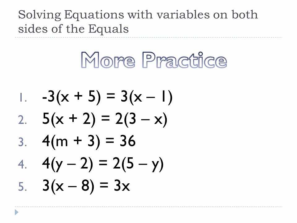 Variables On Both Sides Worksheet Awesome the World S Most Recently Posted Photos Of Variables