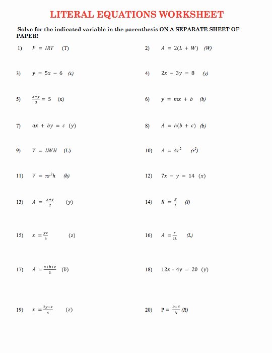 Variables On Both Sides Worksheet Best Of solving Equations with Variables Both Sides Worksheet