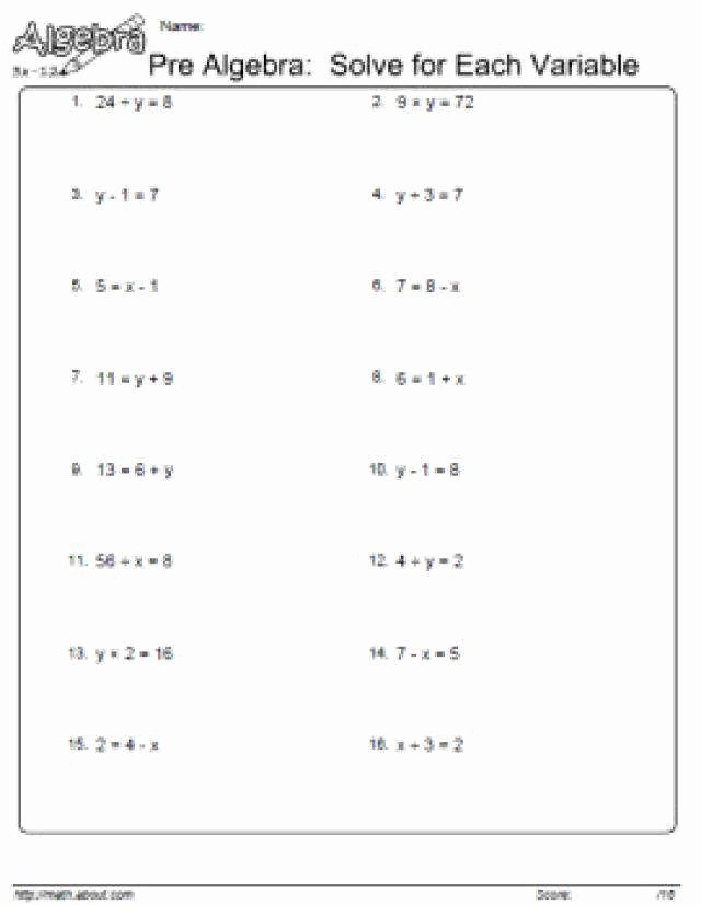 Variables On Both Sides Worksheet New solving Equations with Variables Both Sides Worksheet